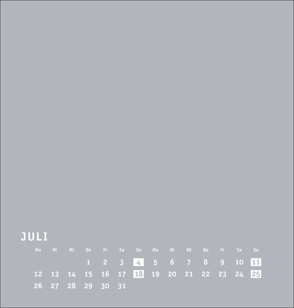 Weitere Ansicht: Premium-Bastelkalender silbergrau mittel 2027