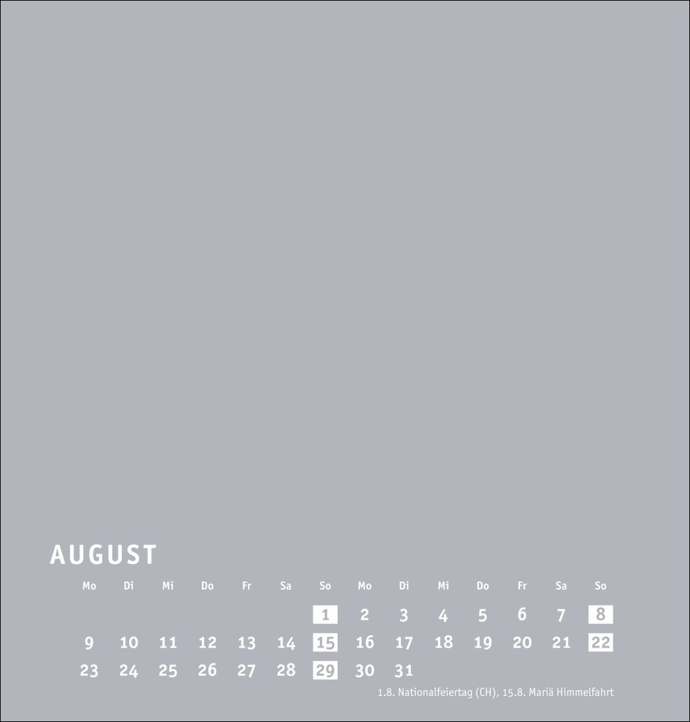 Weitere Ansicht: Premium-Bastelkalender silbergrau mittel 2027