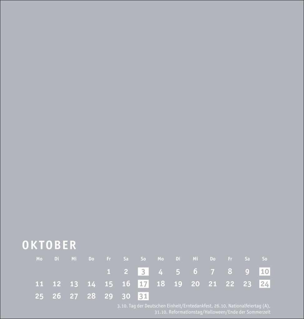 Weitere Ansicht: Premium-Bastelkalender silbergrau mittel 2027