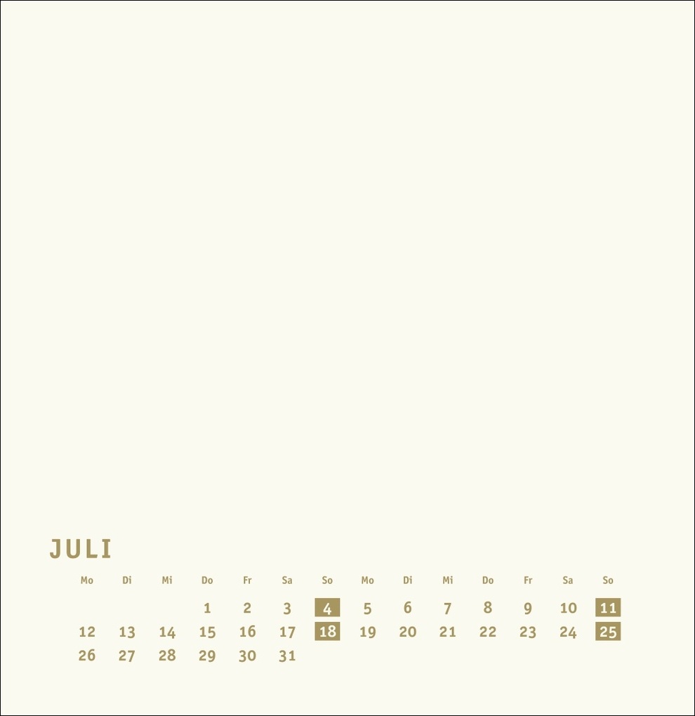 Weitere Ansicht: Premium-Bastelkalender gold groß 2027