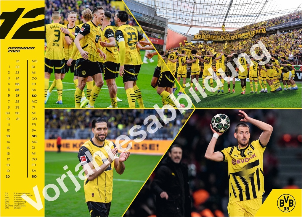 Weitere Ansicht: BVB Edition Kalender 2027