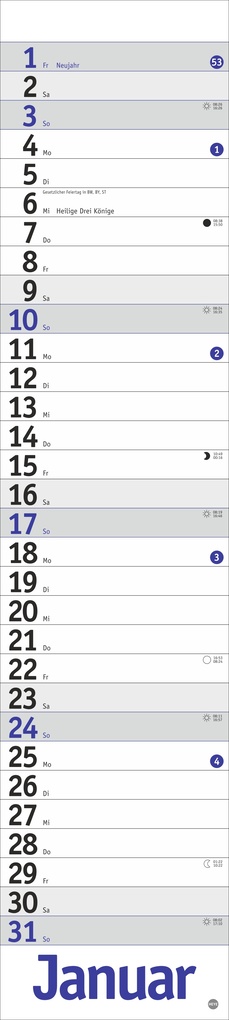 Weitere Ansicht: Langplaner, blau 2027