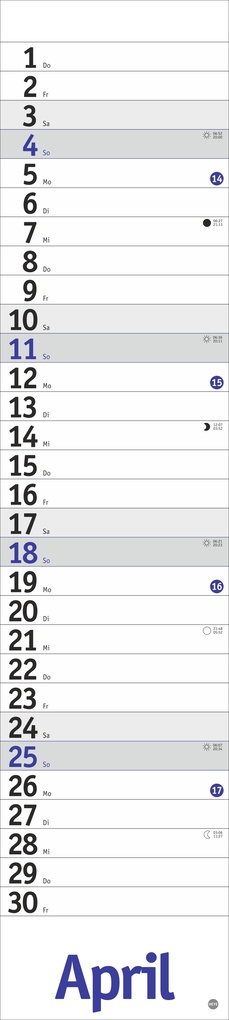 Weitere Ansicht: Langplaner, blau 2027