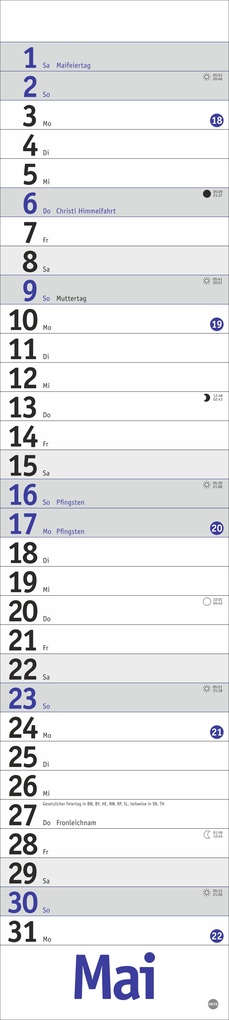 Weitere Ansicht: Langplaner, blau 2027