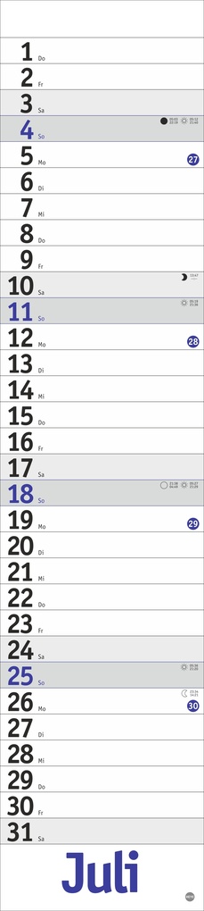 Weitere Ansicht: Langplaner, blau 2027