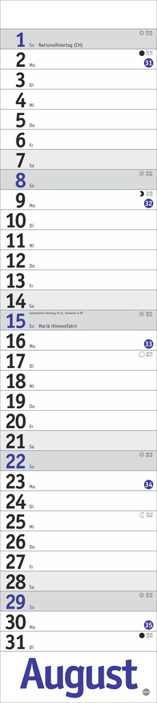 Weitere Ansicht: Langplaner, blau 2027