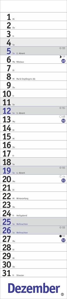 Weitere Ansicht: Langplaner, blau 2027