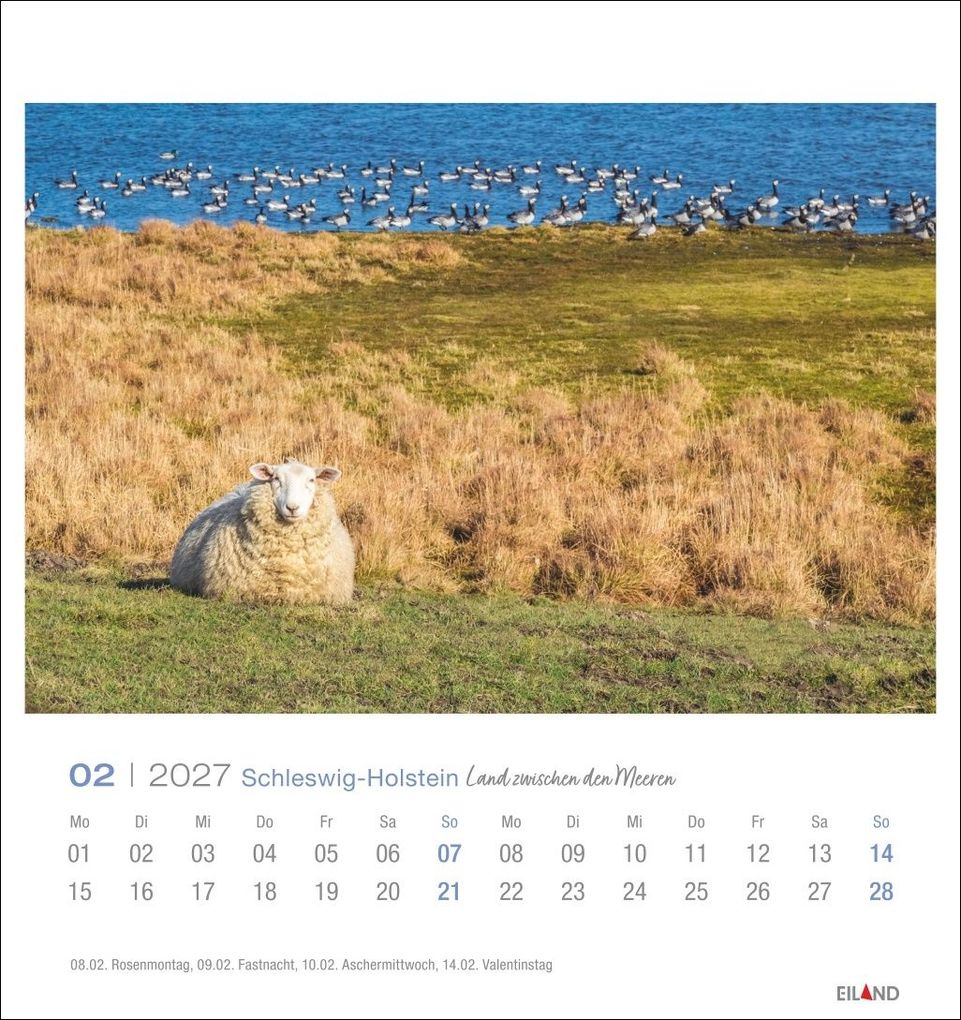 Weitere Ansicht: Schleswig-Holstein Postkartenkalender 2027 - Land zwischen den Meeren