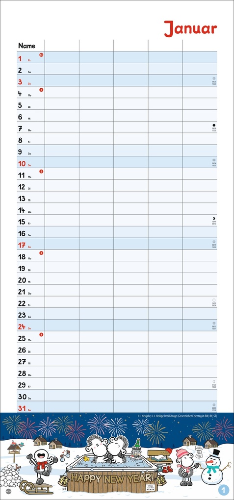 Weitere Ansicht: sheepworld Familienplaner 2027