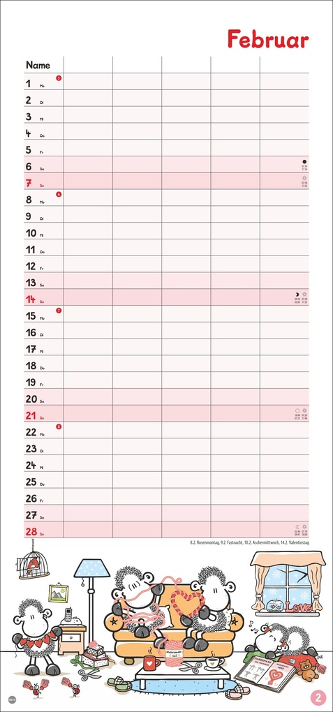 Weitere Ansicht: sheepworld Familienplaner 2027
