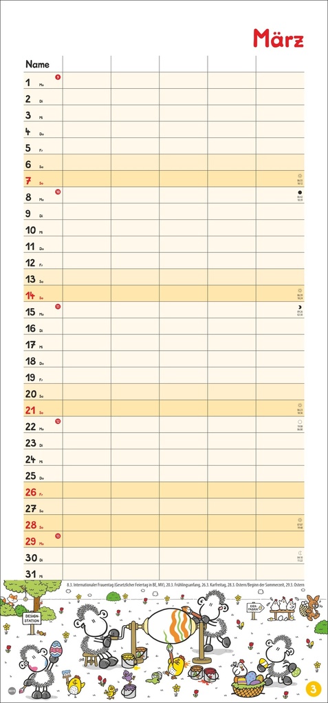 Weitere Ansicht: sheepworld Familienplaner 2027
