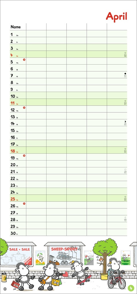 Weitere Ansicht: sheepworld Familienplaner 2027
