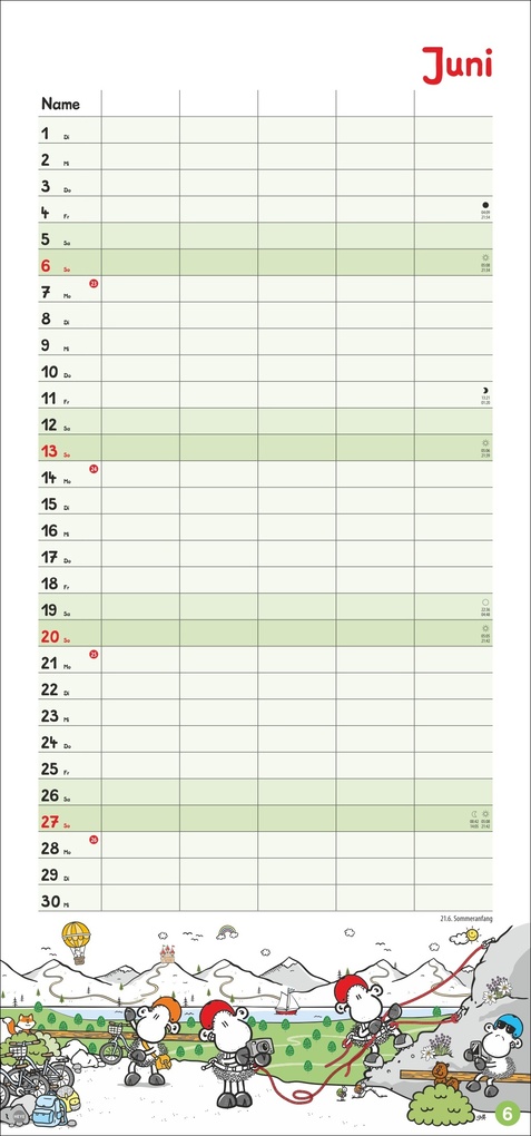 Weitere Ansicht: sheepworld Familienplaner 2027
