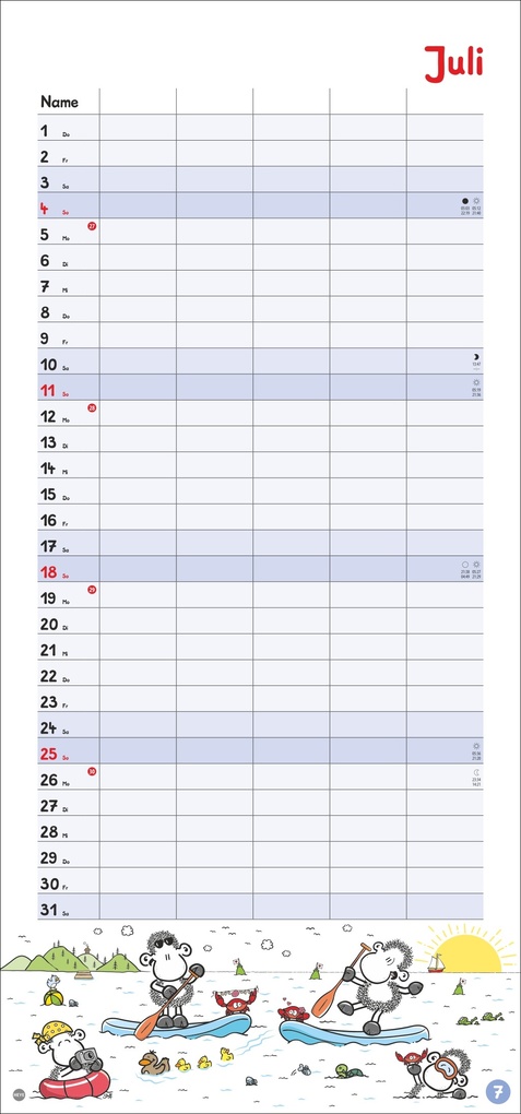 Weitere Ansicht: sheepworld Familienplaner 2027