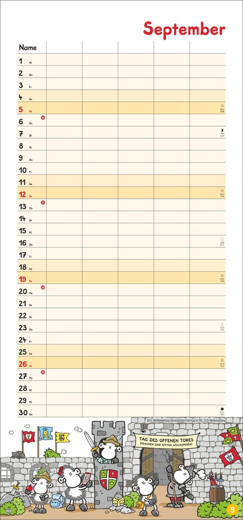 Weitere Ansicht: sheepworld Familienplaner 2027