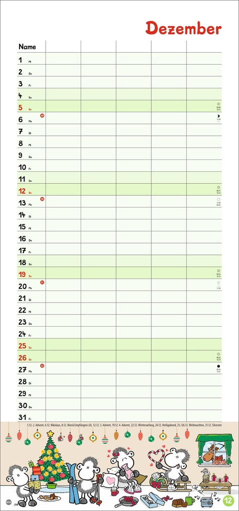 Weitere Ansicht: sheepworld Familienplaner 2027