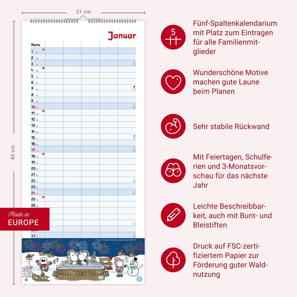 Weitere Ansicht: sheepworld Familienplaner 2027