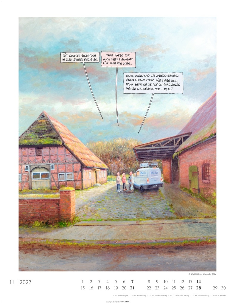 Weitere Ansicht: Marunde Kalender 2027 | Wolf-Rüdiger Marunde