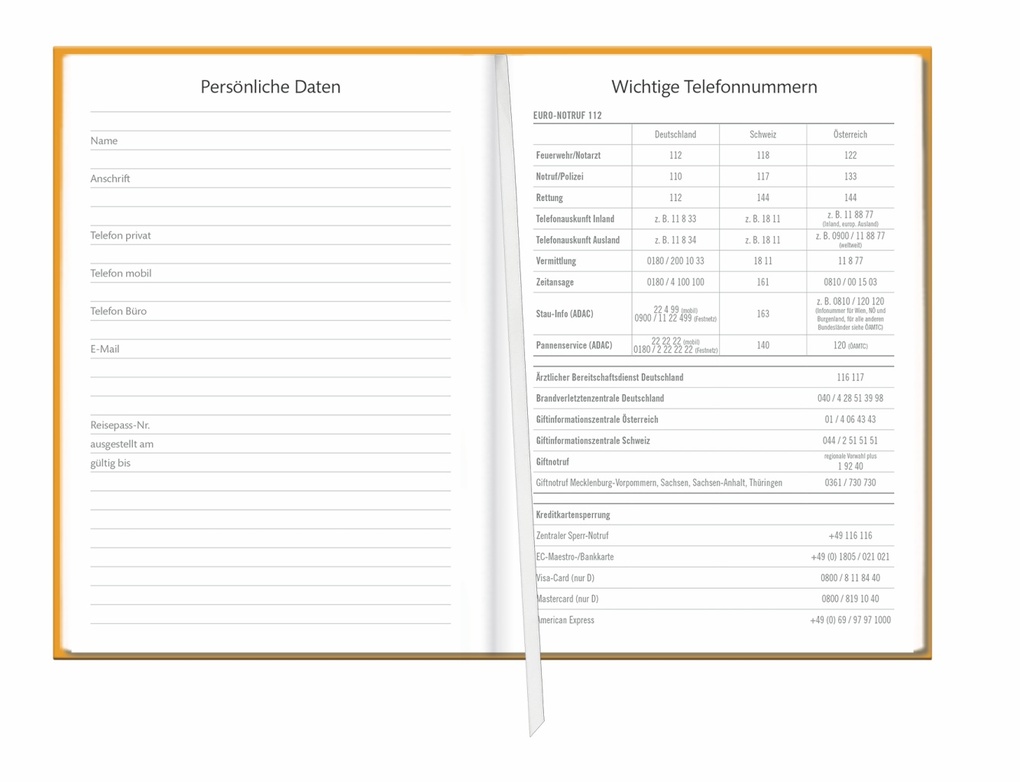 Weitere Ansicht: Kalenderbuch A6 gelb 2027