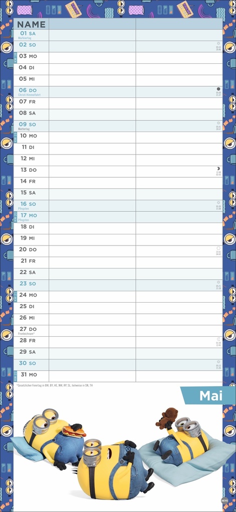 Weitere Ansicht: Minions Planer für zwei 2027