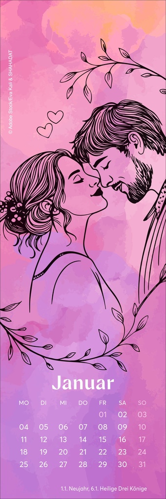 Weitere Ansicht: Romance Lesezeichen & Kalender 2027