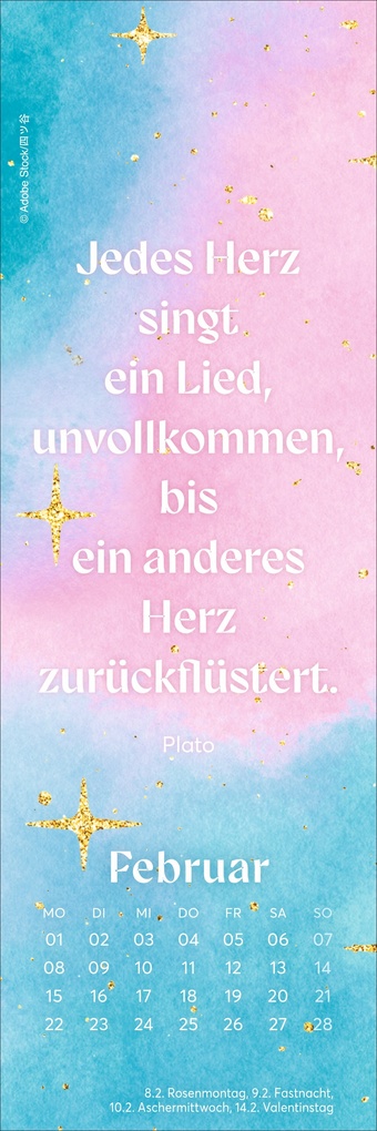 Weitere Ansicht: Romance Lesezeichen & Kalender 2027