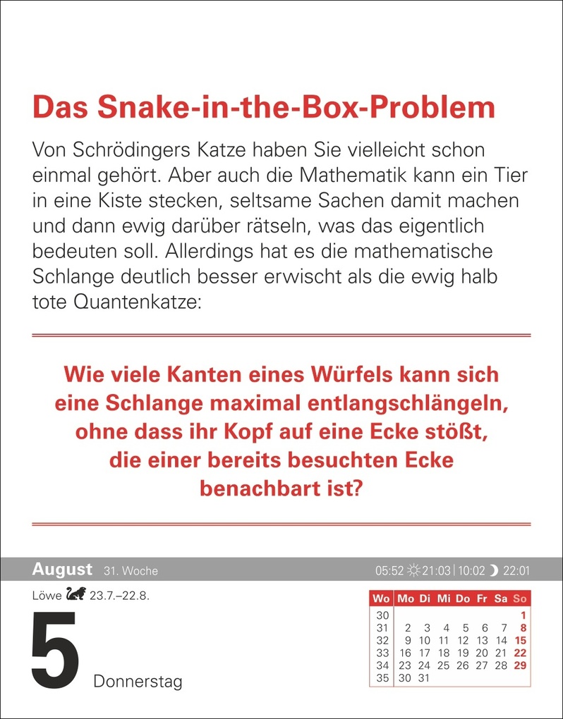 Weitere Ansicht: Der Mathematik-Kalender Tagesabreißkalender 2027 - Nachts teile ich heimlich durch Null | Matthias Delbrück, Carsten Heinisch