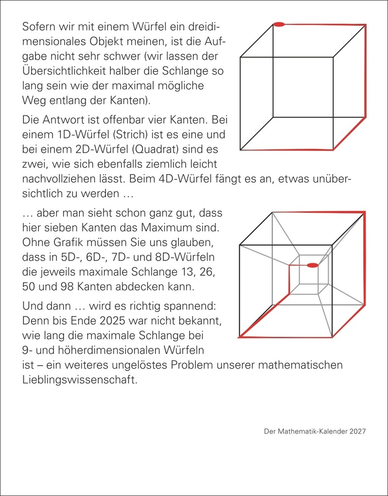 Weitere Ansicht: Der Mathematik-Kalender Tagesabreißkalender 2027 - Nachts teile ich heimlich durch Null | Matthias Delbrück, Carsten Heinisch