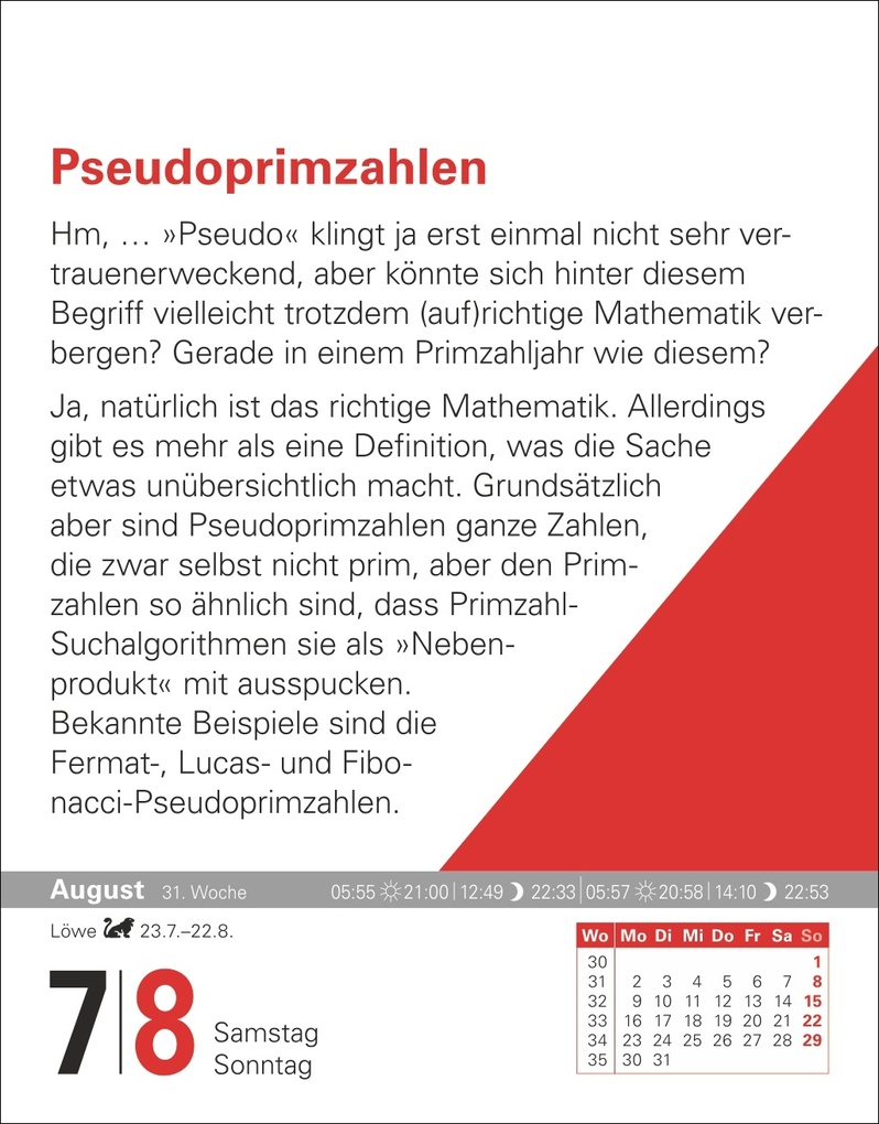 Weitere Ansicht: Der Mathematik-Kalender Tagesabreißkalender 2027 - Nachts teile ich heimlich durch Null | Matthias Delbrück, Carsten Heinisch