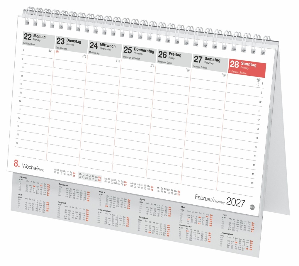 Weitere Ansicht: Schreibtischkalender Österreich groß 2027
