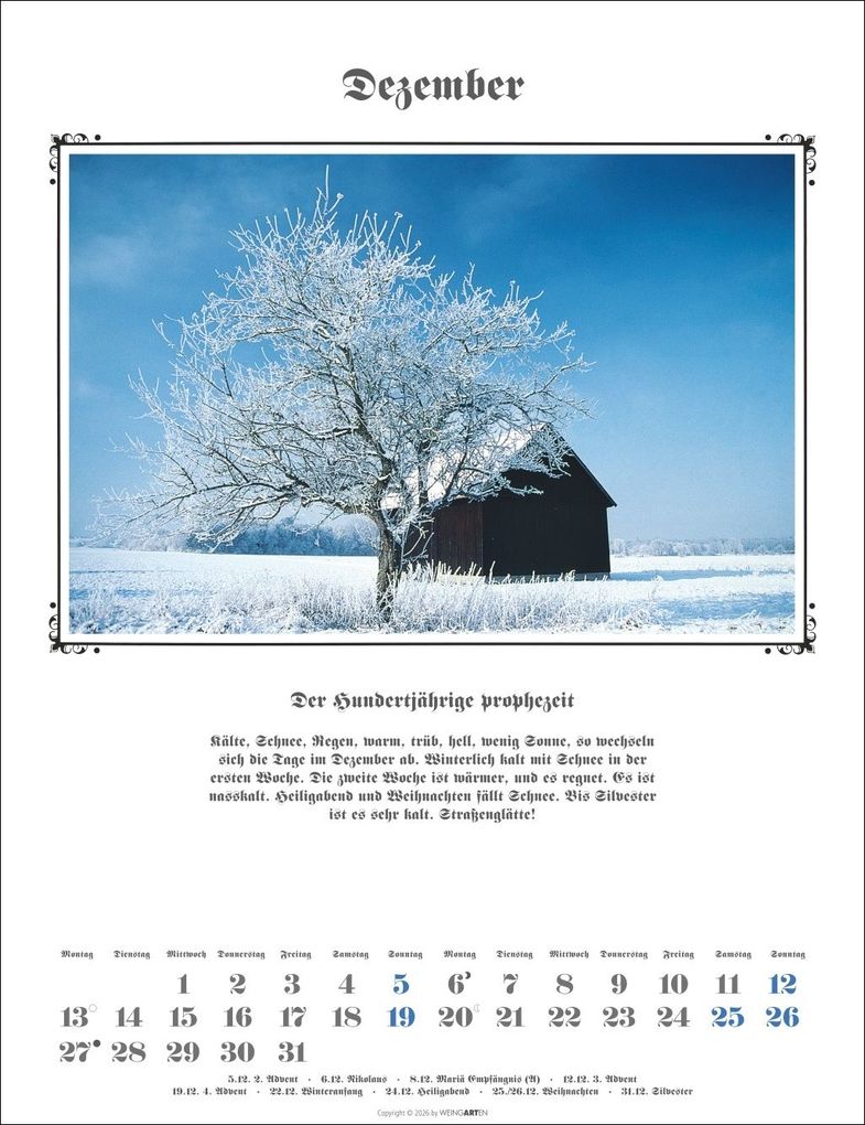 Weitere Ansicht: Der Hundertjährige Kalender 2027