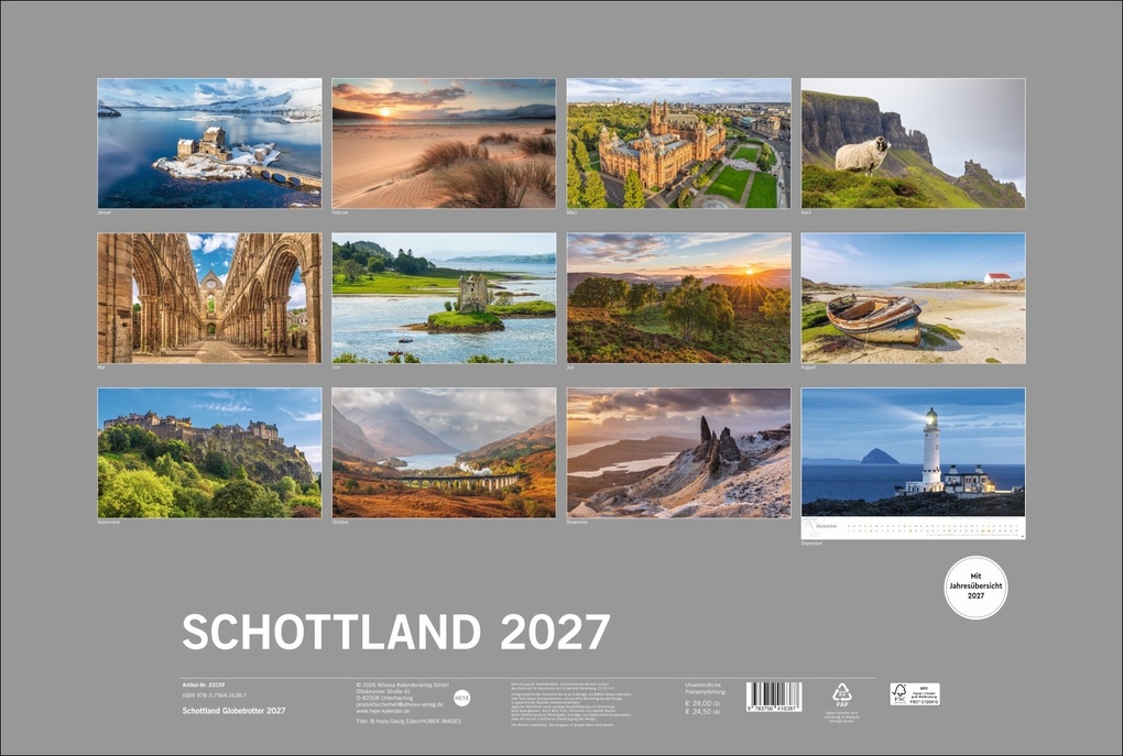 Weitere Ansicht: Schottland Globetrotter Kalender 2027 - Von wilden Küsten, Seen und Bergen