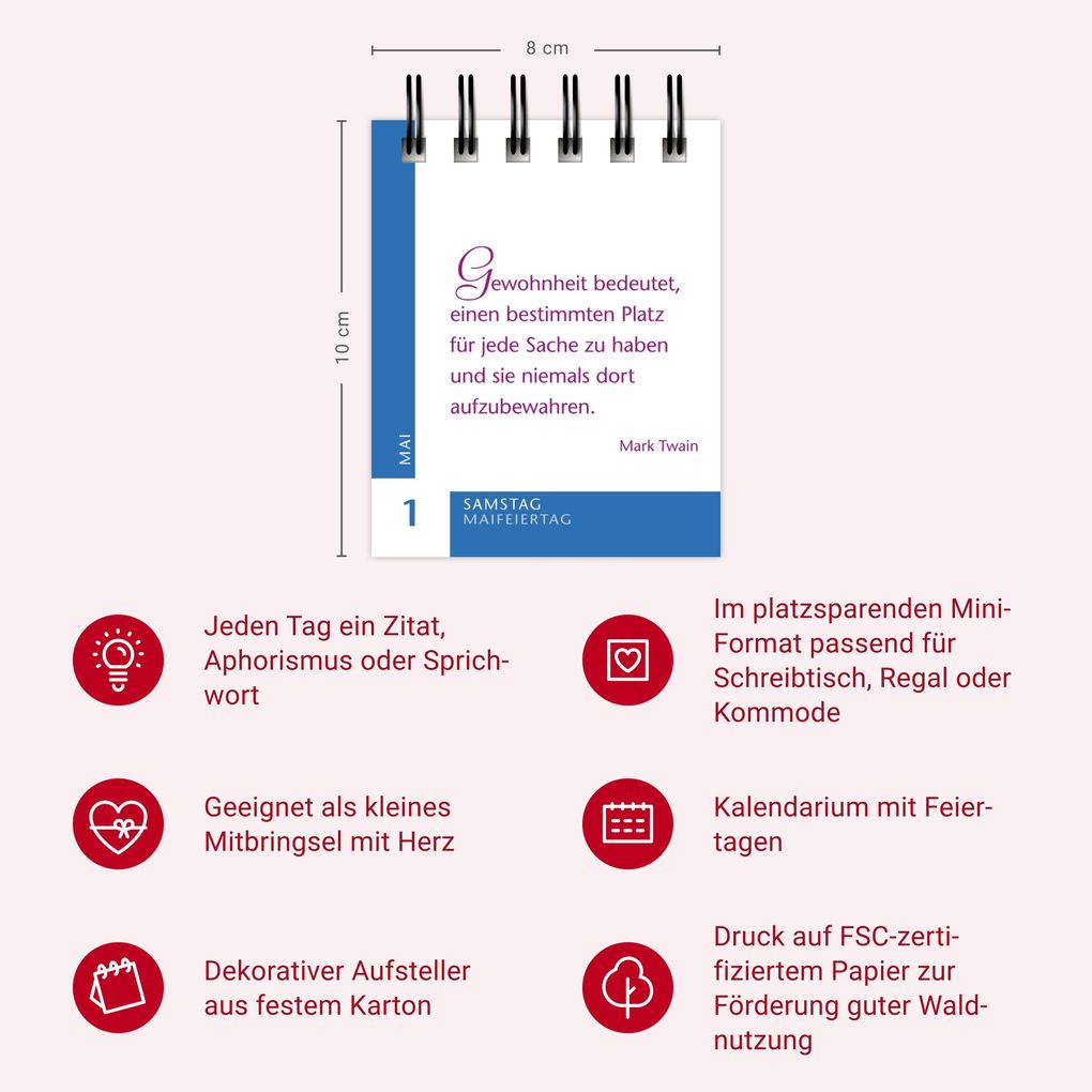 Weitere Ansicht: Ein Jahr gute Laune Mini-Geschenkkalender 2027 | Julia Linne