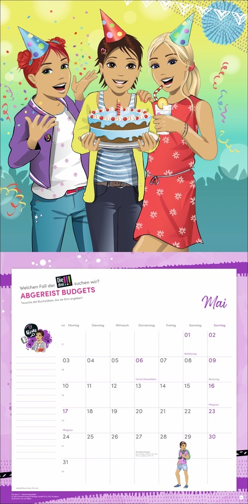 Weitere Ansicht: Die drei !!! Broschurkalender 2027