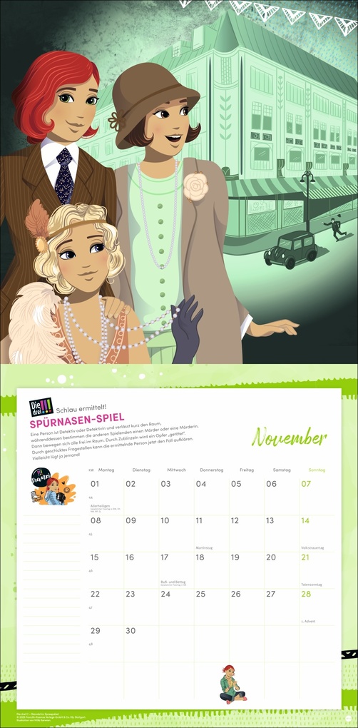 Weitere Ansicht: Die drei !!! Broschurkalender 2027