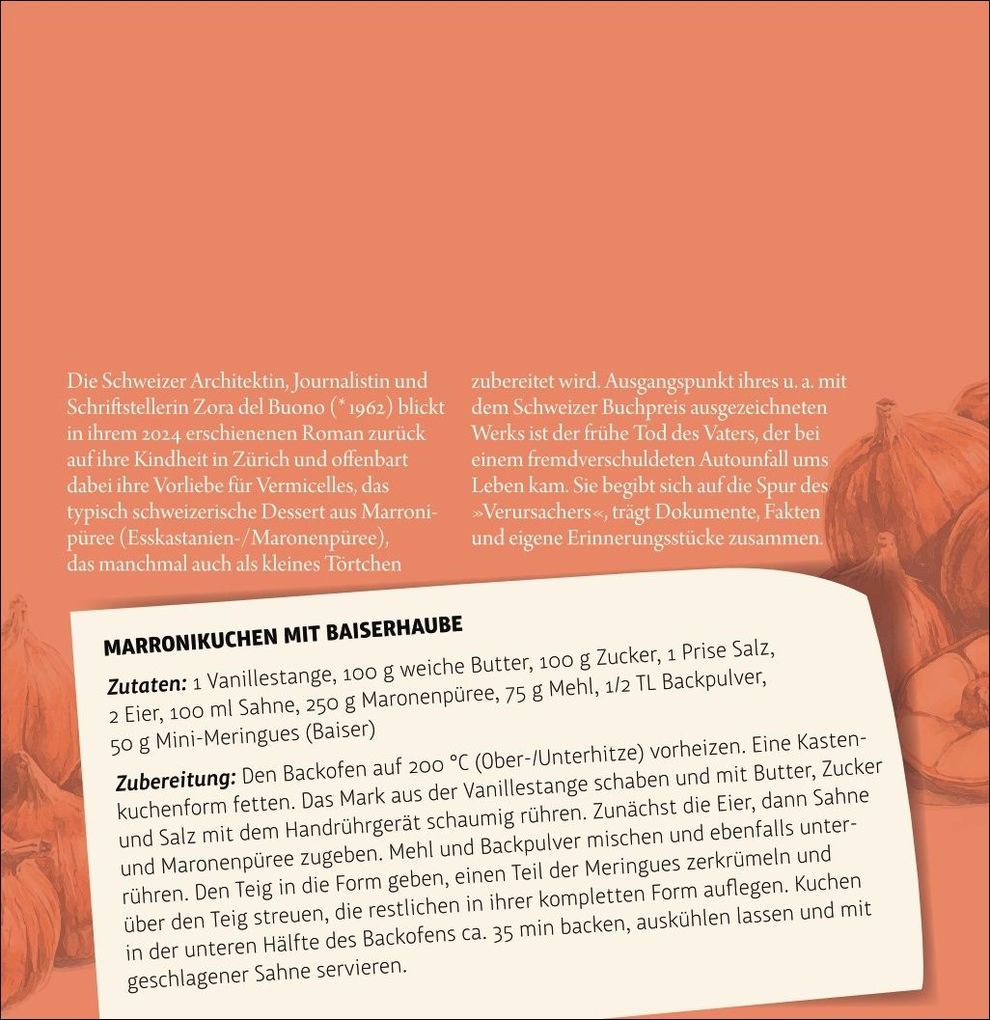 Weitere Ansicht: Der kleine literarische Küchenkalender Premium-Postkartenkalender 2027 - Mit Texten und Rezepten