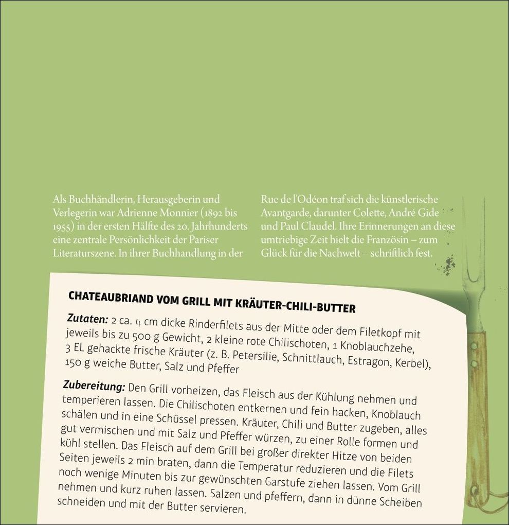 Weitere Ansicht: Der kleine literarische Küchenkalender Premium-Postkartenkalender 2027 - Mit Texten und Rezepten