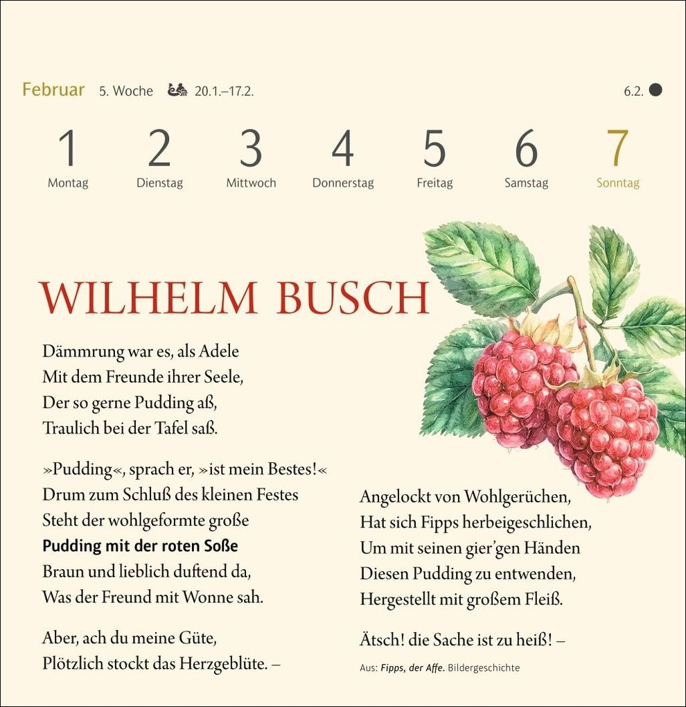 Weitere Ansicht: Der kleine literarische Küchenkalender Premium-Postkartenkalender 2027 - Mit Texten und Rezepten