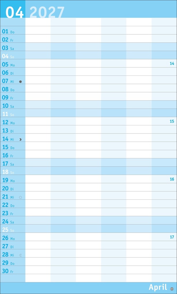 Weitere Ansicht: Basic Familienplaner XL 2027