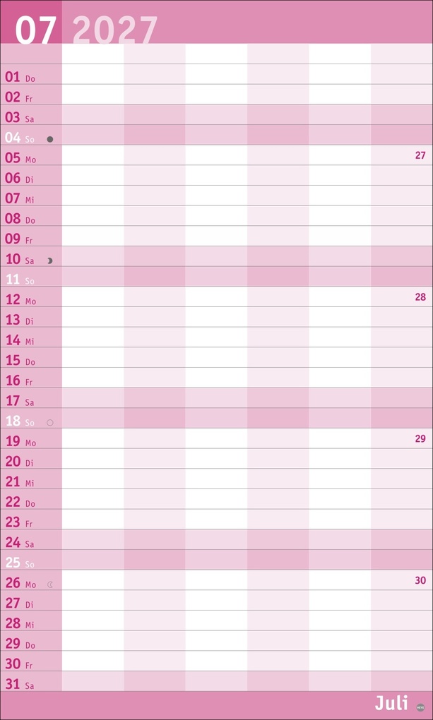 Weitere Ansicht: Basic Familienplaner XL 2027