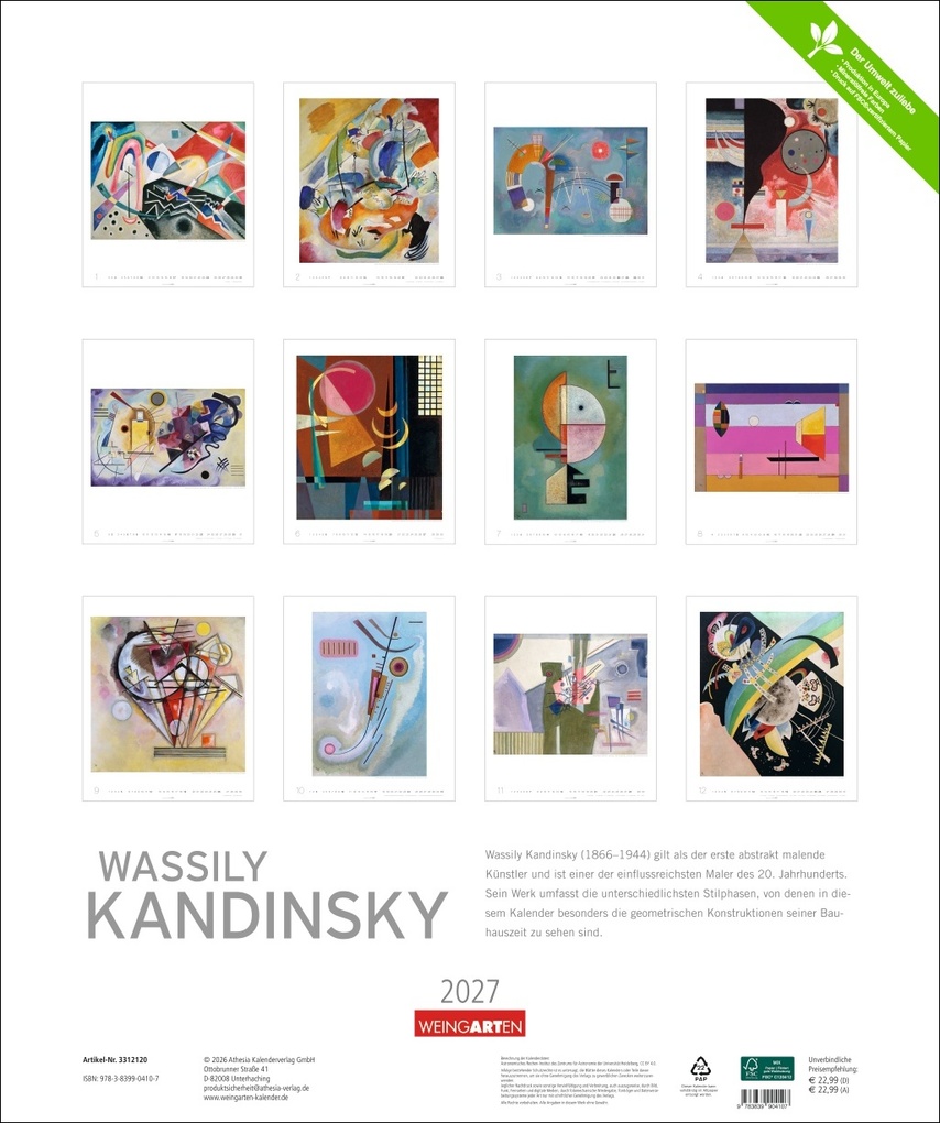 Weitere Ansicht: Wassily Kandinsky Edition Kalender 2027 | Wassily Kandinsky