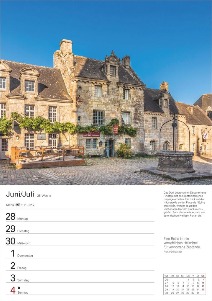 Weitere Ansicht: Bretagne und Normandie Wochenplaner 2027 - Eine Reise in 53 Bildern | Ulrike Issel