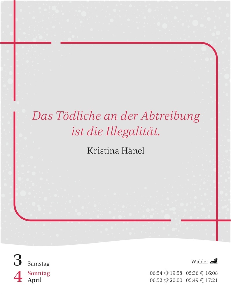 Weitere Ansicht: Starke Worte von starken Frauen Tagesabreißkalender 2027 | Brigitte Lotz, Martina Schnober-Sen, Anders Ulrike
