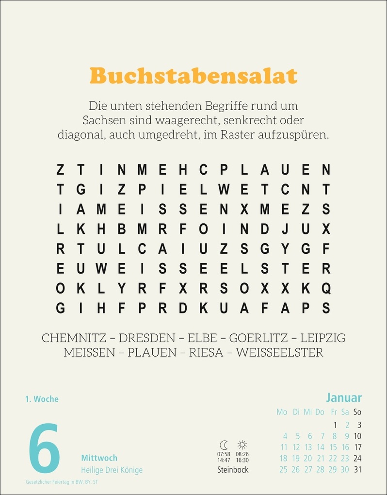 Weitere Ansicht: Stefan Heine Rentnerrätsel Tagesabreißkalender 2027 | Stefan Heine