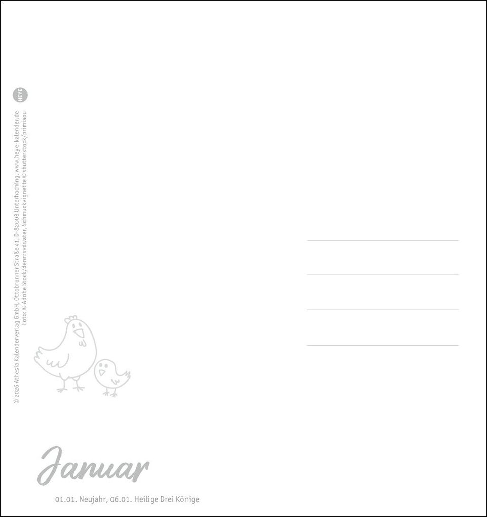Weitere Ansicht: Hühner Postkartenkalender 2027 - Ach, du verrücktes Huhn!