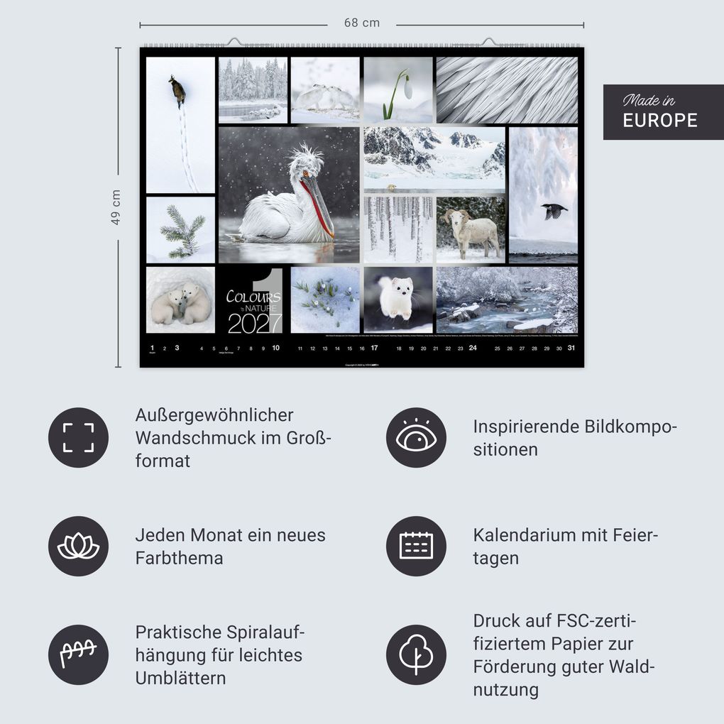 Weitere Ansicht: Colours of Nature Kalender 2027