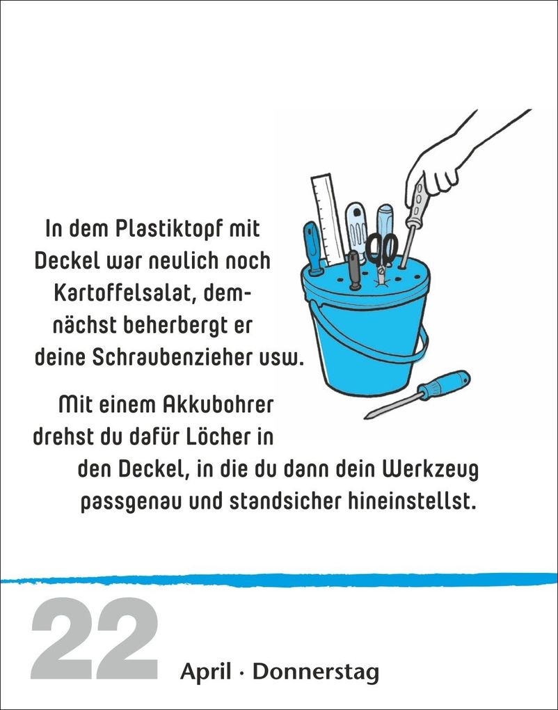 Weitere Ansicht: Lifehacks Tagesabreißkalender 2027 - Der hilfreichste Kalender aller Zeiten | Ann Christin Artel