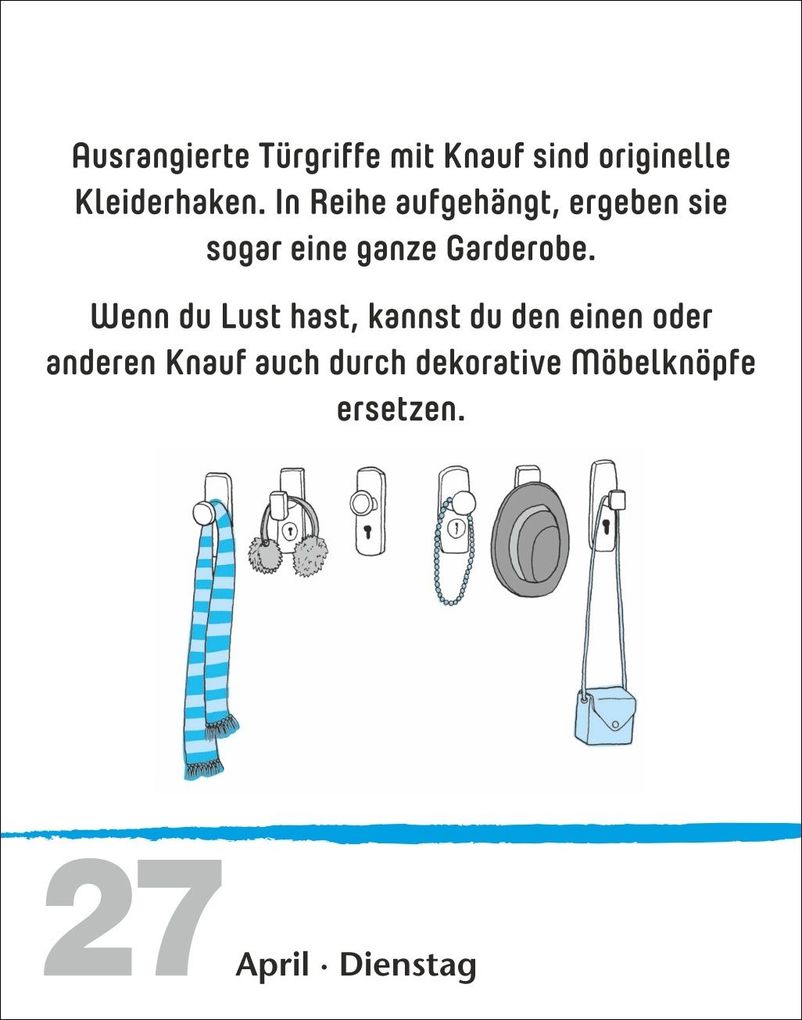 Weitere Ansicht: Lifehacks Tagesabreißkalender 2027 - Der hilfreichste Kalender aller Zeiten | Ann Christin Artel