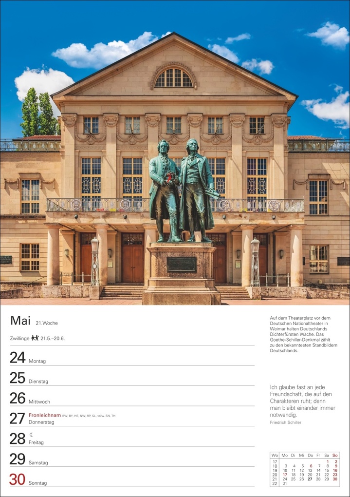 Weitere Ansicht: Deutschland Wochenplaner 2027 - Eine Reise in 53 Bildern | Ulrike Issel