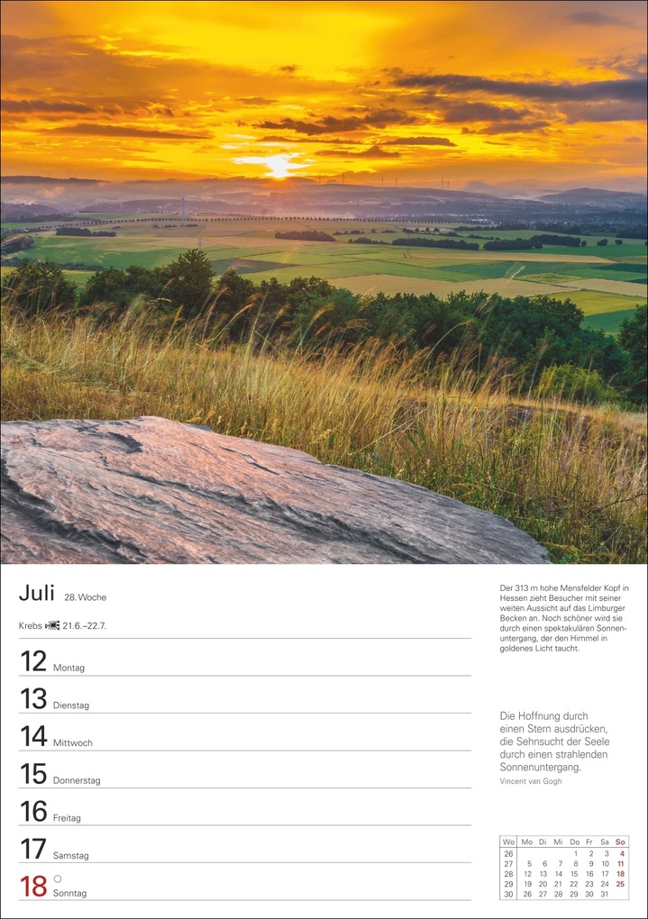 Weitere Ansicht: Deutschland Wochenplaner 2027 - Eine Reise in 53 Bildern | Ulrike Issel